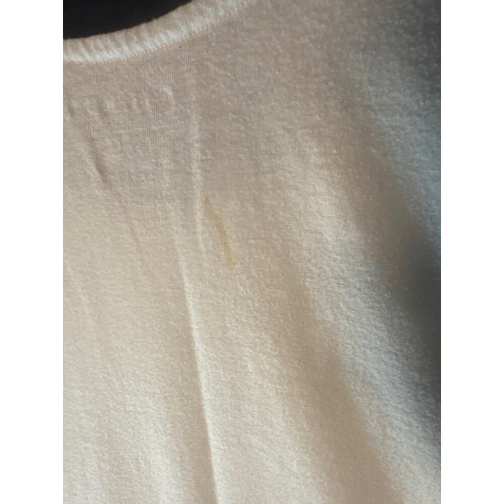 Champion US Naval Academy Ringer T-Shirt White Navy Blue Spellout Men's Large - Picture 7 of 7